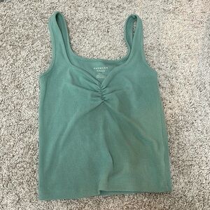 AE teal cotton tank NWOT